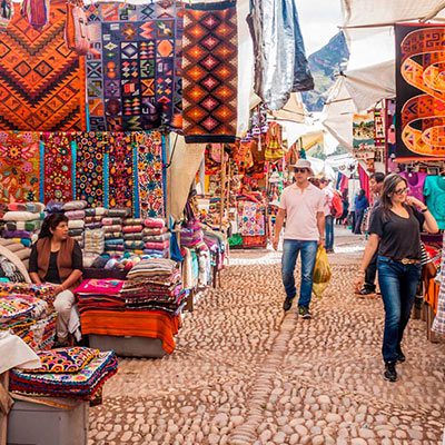 El mercado artesanal de Pisac